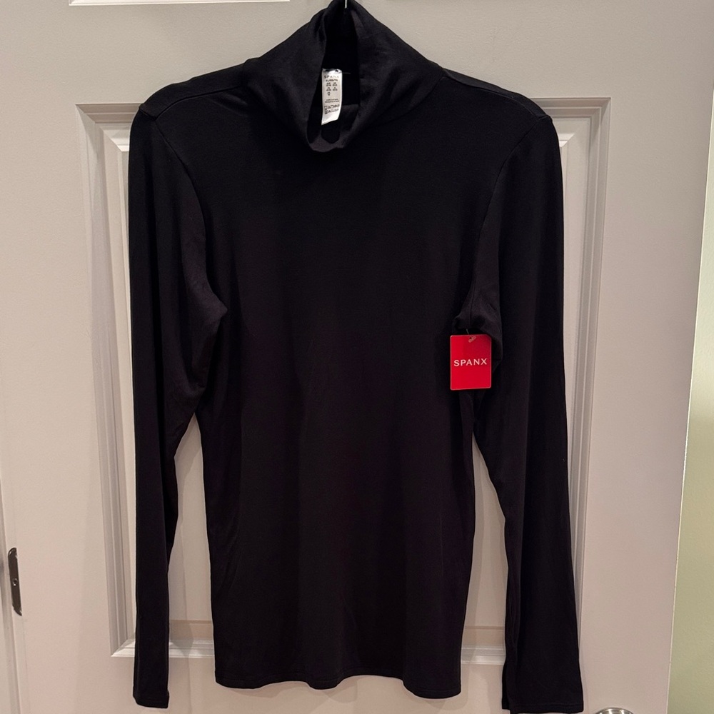 SPANX Better Base Long Sleeve Black Turtleneck